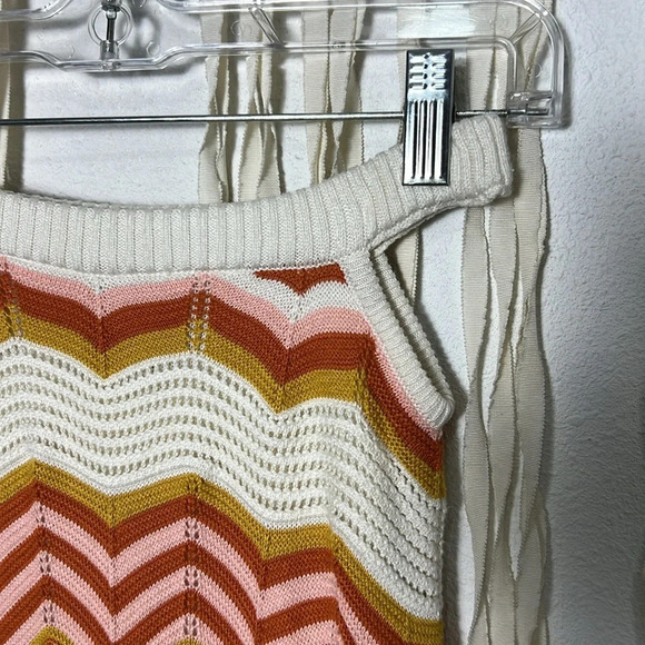 MOTHER The Cut It Out Knit Crochet Midi Skirt Size XS - Picture 4 of 16